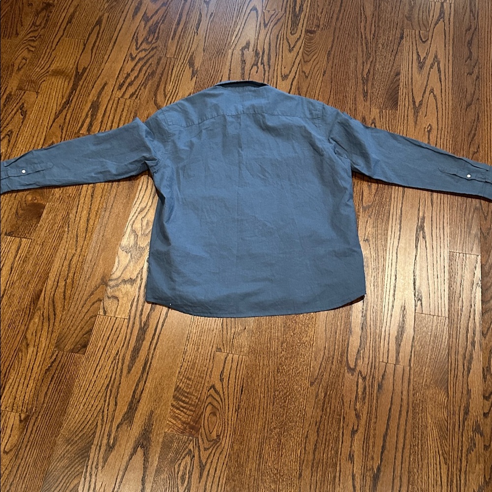 H&M Slate Blue Regular Fit Shirt Men's XL NWT👌 - Picture 4 of 4